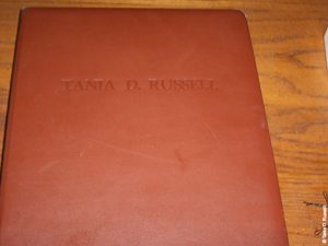 Outside cover of my Portfolio Book