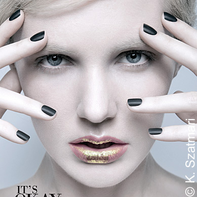 kate szatmari bisous magazine metallics editorial tania d russell makeup artist